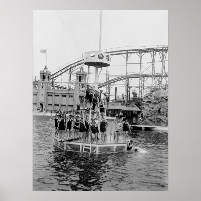 Poster Bronx Amusement Park, années 1920 (Devant)