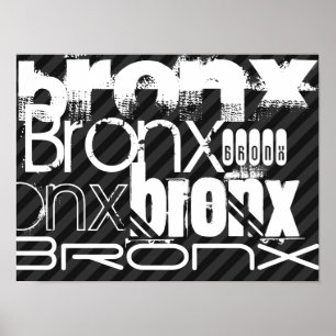 Poster Bronx ; Gris noir et gris foncé