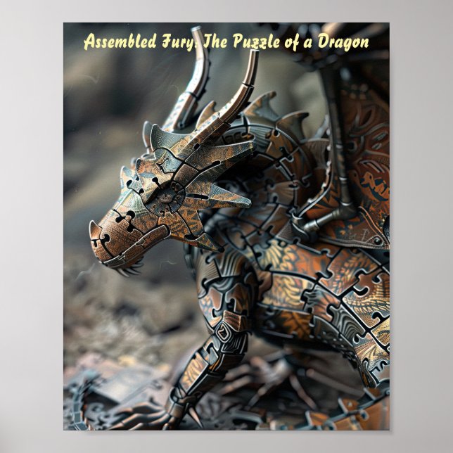 Poster Bronze Sentinel Dragon Puzzle (Devant)