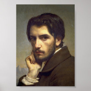 Poster Brooding Man Vintage Portrait Art