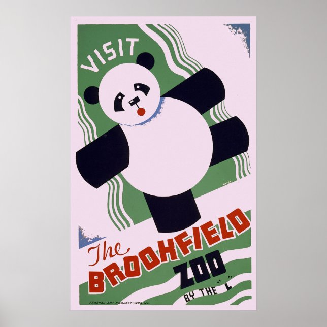 Poster Brookfield Zoo Panda (Devant)