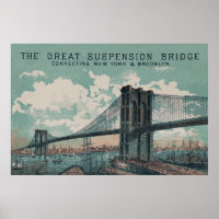Poster Brooklyn Bridge Imprimer