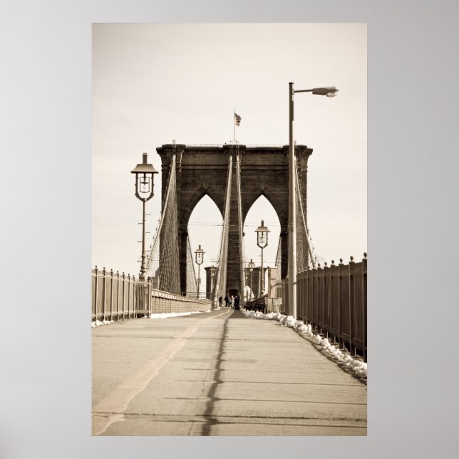 Poster Brooklyn Bridge imprimer (Devant)