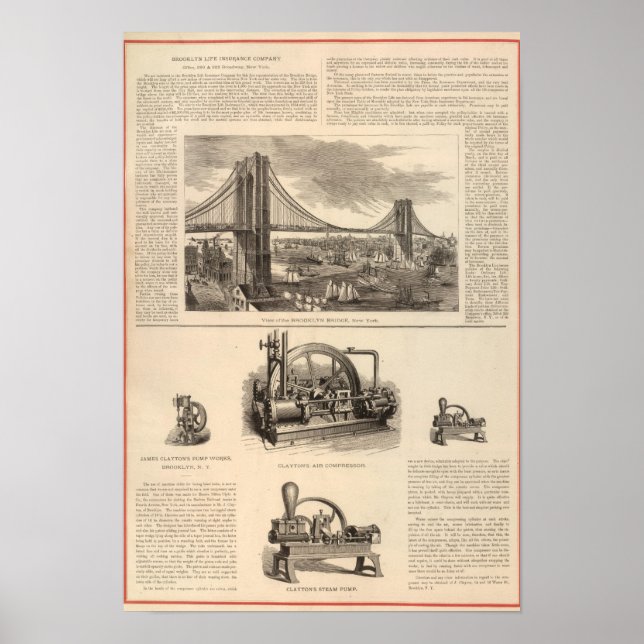 Poster Brooklyn Life Insurance Company (Devant)