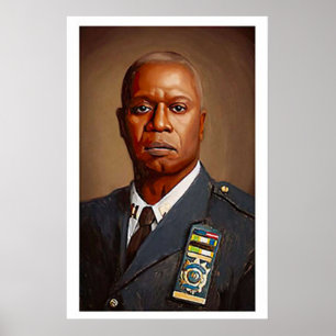 Poster Brooklyn Nine Raymond Holt Portrait Imprimer F
