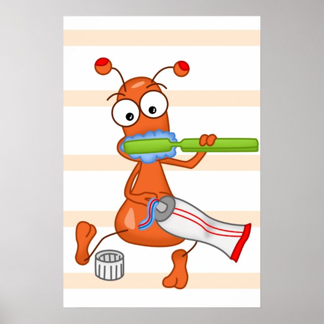 Poster Brossage Kukie et dent 2 (Devant)