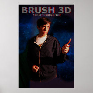Poster Brosse 3D