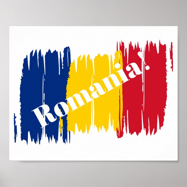 Poster Brosse artistique Roumanie (Devant)