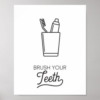 Poster Brosse tes dents