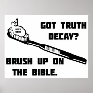 Poster Brosse-toi sur la Bible