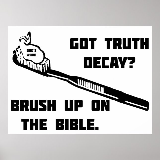 Poster Brosse-toi sur la Bible (Devant)