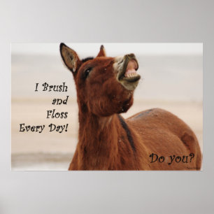 Poster Brossez-vous et Floss les dents quotidiennement