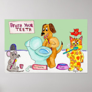 Poster Brossez-vous les dents !