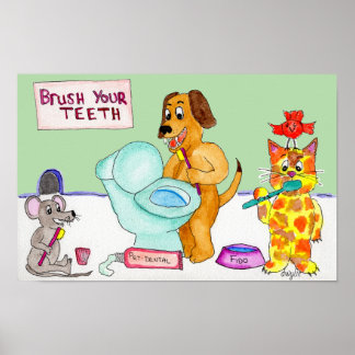 Poster Brossez-vous les dents !