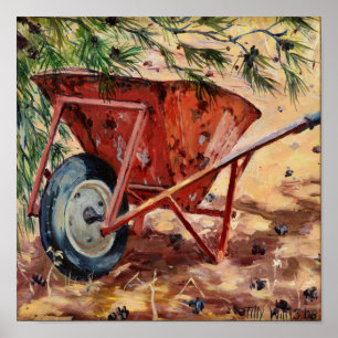Poster Brouette rouillée 2009