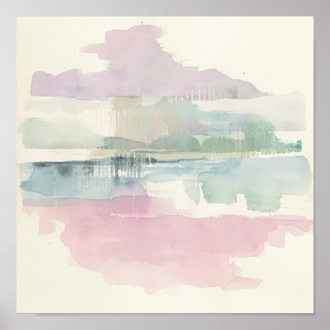 Poster Brouillard de levage | Dans Les Pastels Soft (Devant)