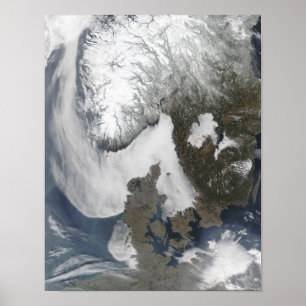 Poster Brouillard marin en Scandinavie