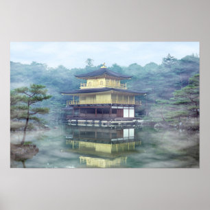 Poster Brouillard sur le pavillon d'or