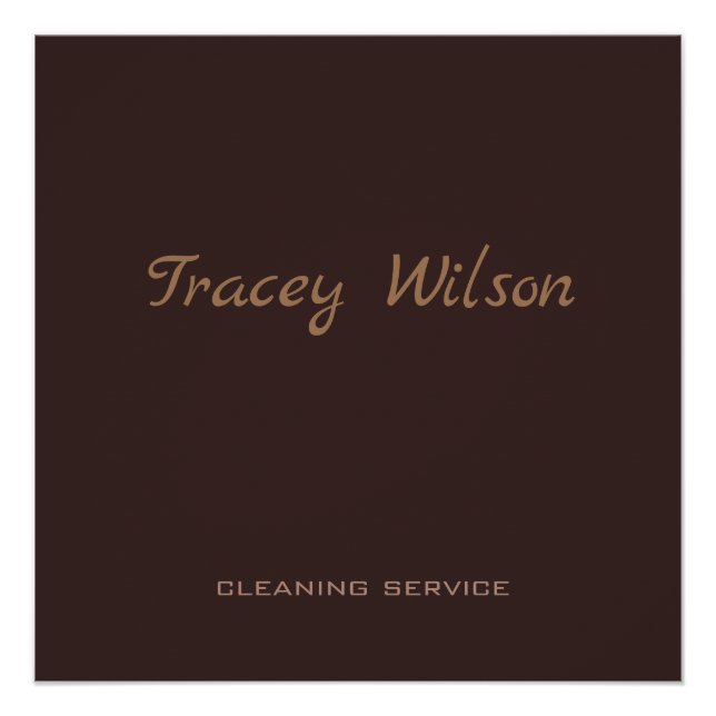 Poster Brown (Devant)