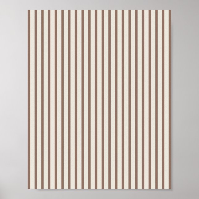 Poster Brown And Cream Striped (Devant)