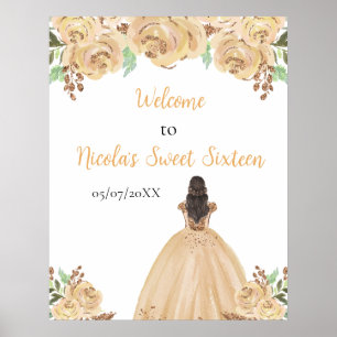 Poster Brown Cheveux Princesse Poche Sweet sixteen Bienve