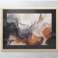 Browns Abstraits Fluid marble art