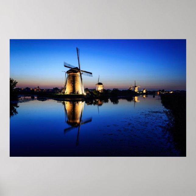 Poster Broyeurs à Blue Hour (Devant)
