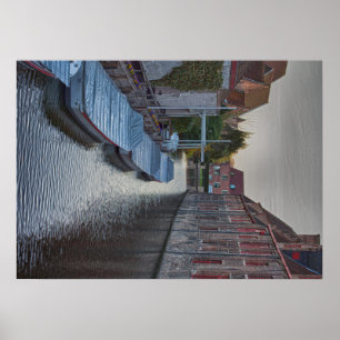 Poster brugge belgique voyage tourisme vacances touristiq