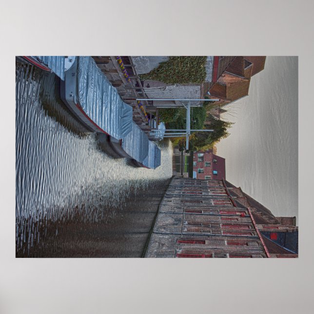 Poster brugge belgique voyage tourisme vacances touristiq (Devant)