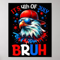 Bruh 4 juillet Garçons Enfants 4 Juillet Bald Eag