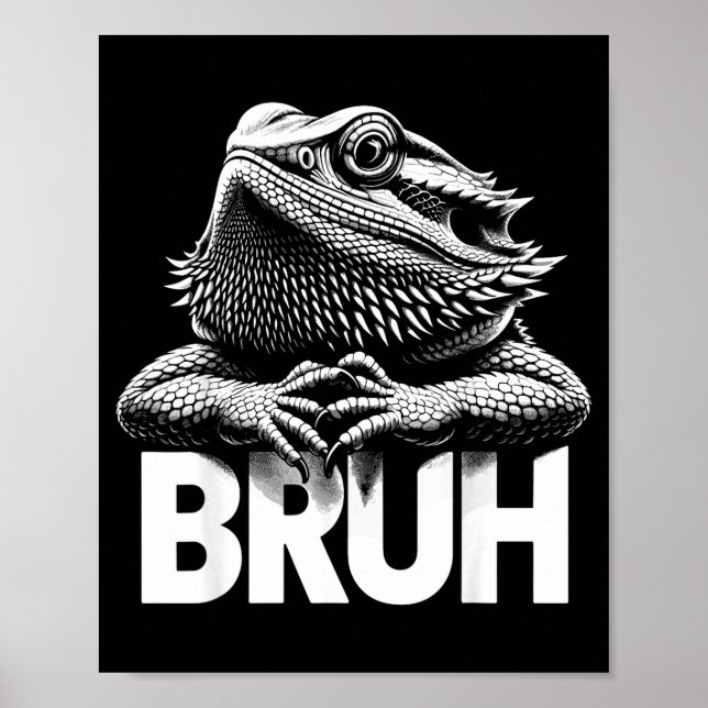 Poster Bruh Bearded Dragon  (Devant)