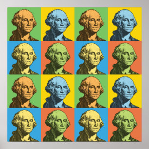 Poster Bruit-Art de George Washington