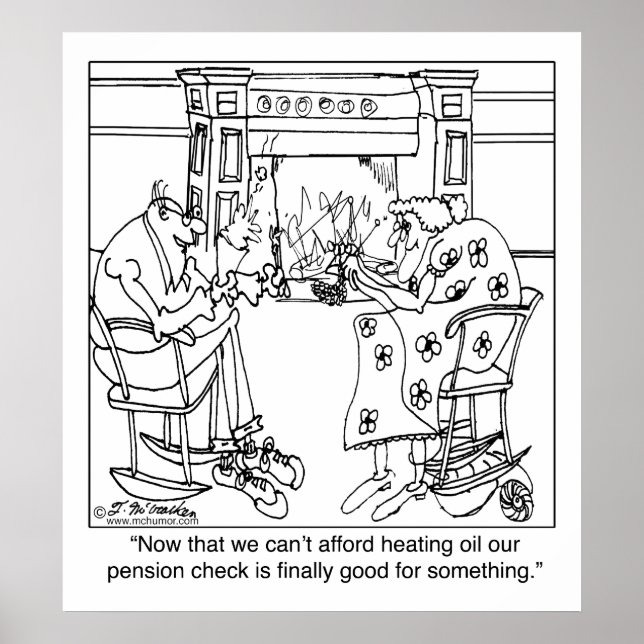 Poster Brûler votre chèque de pension pour garder chaud (Devant)