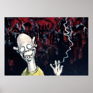 POSTER "BRÛLURE DE BÉBÉ DE BRÛLURE "