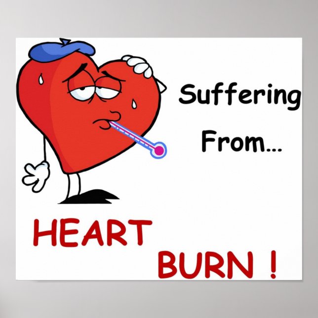 Poster brûlure de coeur pleine (Devant)