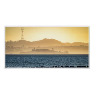 Poster Brume Dorée sur Alcatraz