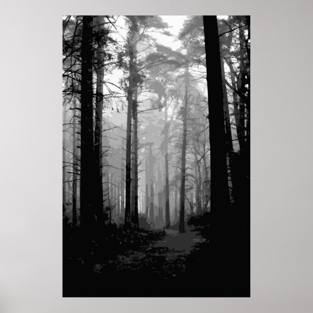 Poster Brume forestier 10 (Devant)