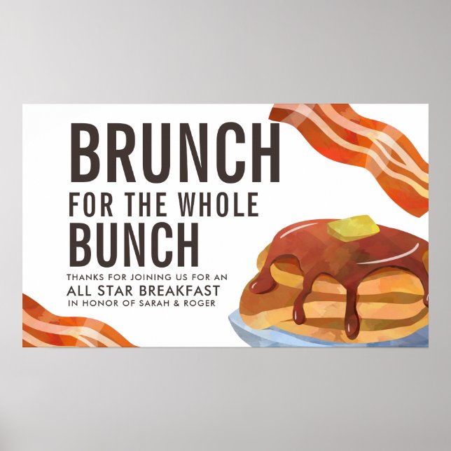 Poster BRUNCH POUR LE BUNCH | Collecte de petits déjeuner (Devant)