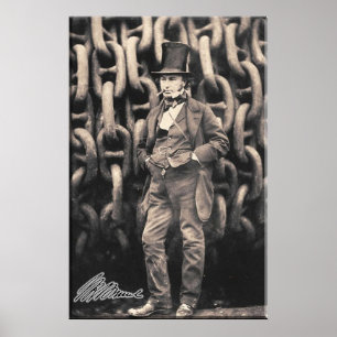 Poster BRUNEL Isambard Royaume Brunel Génie génie génie g