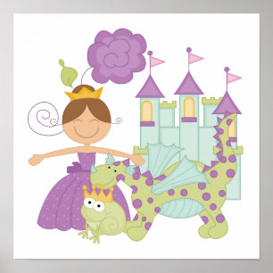 Poster Brunette Princesse