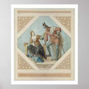 Poster Brunhilde and Hagen, illustration pour 'The Niebel