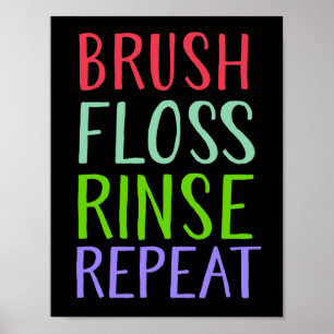Poster Brush, Floss, Rince, Repeat