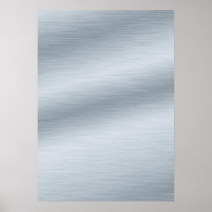 Poster Brushed Silver Look Background Art
