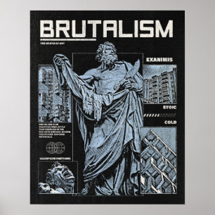 Poster Brutalisme - Conception Brutaliste