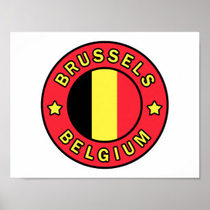 Poster Bruxelles Belgique