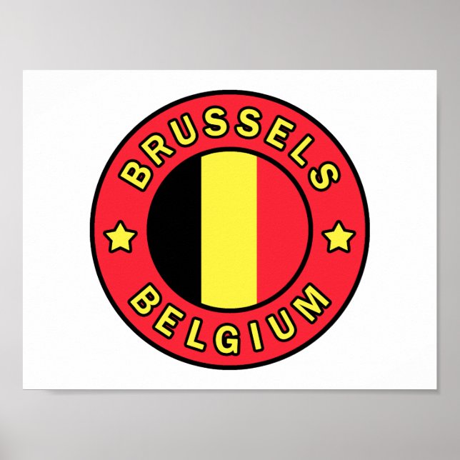 Poster Bruxelles Belgique (Devant)