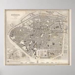 Poster Bruxelles et la Belgique