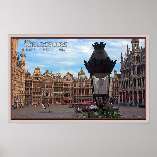 Poster Bruxelles - La Grand-Place (Devant)