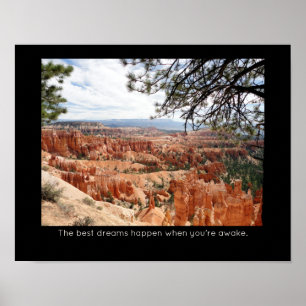 Poster Bryce Canyon National Park Citation Inspirante