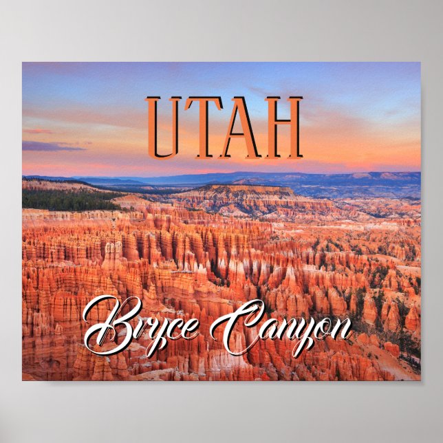 Poster Bryce Canyon Utah (Devant)